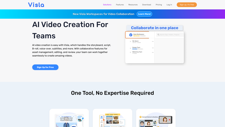 Visla: AI Video Creation and Editing for Business