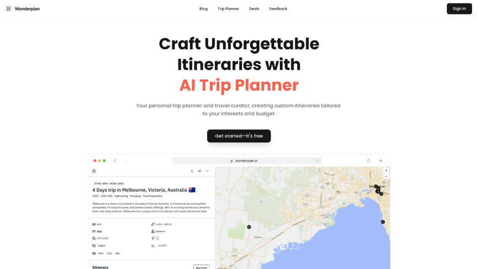 Wonderplan - Best AI Trip Planner, AI Travel Planner