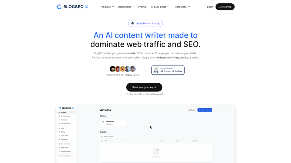 BlogSEO AI: Best AI Writer for SEO & Blogging