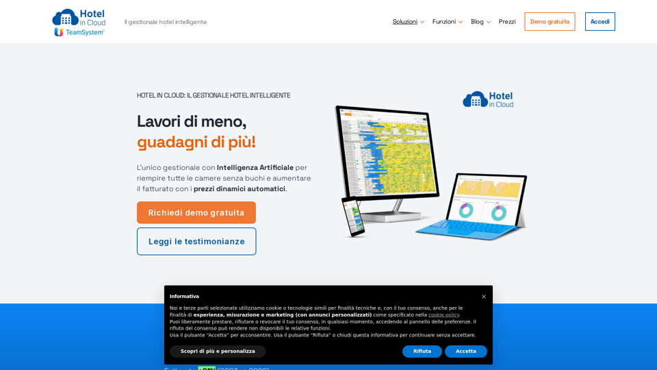 Hotel in Cloud - Il Gestionale Hotel Intelligente