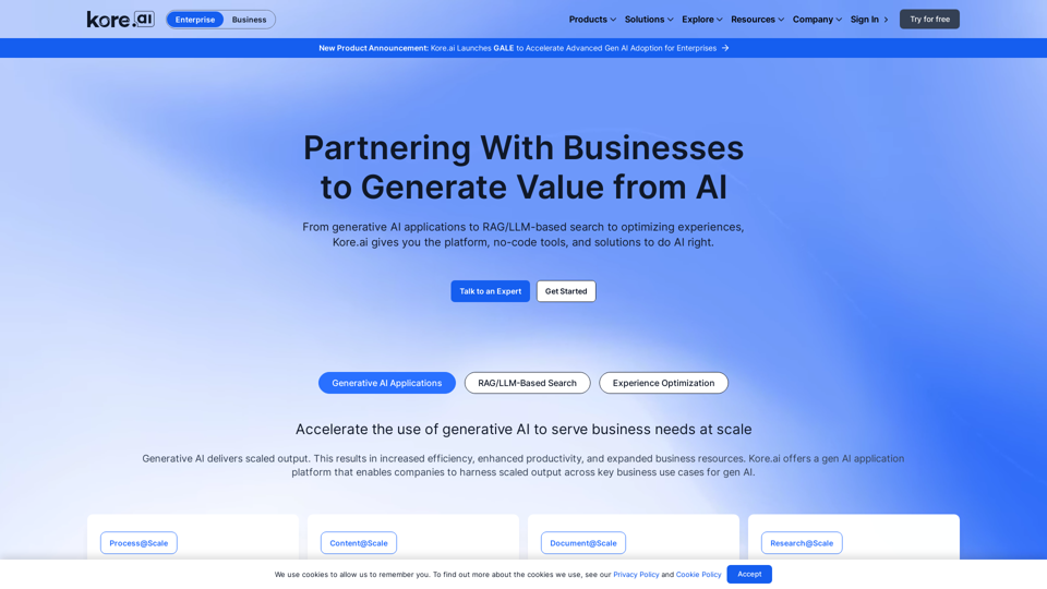 AI-Optimized Customer and Employee Experiences - Kore.ai