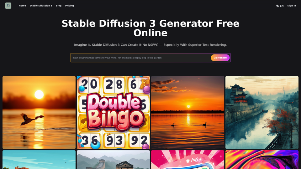 Stable Diffusion 3 Free Online:Unleash Creativity with AI