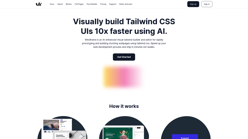 Windframe - Advanced Tailwind CSS page builder | Tailwind builder | Tailwind Editor | Visual Builder