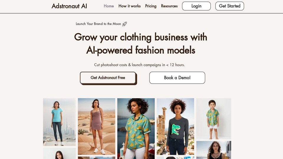 Adstronaut  | On model fashion photoshoots using AI