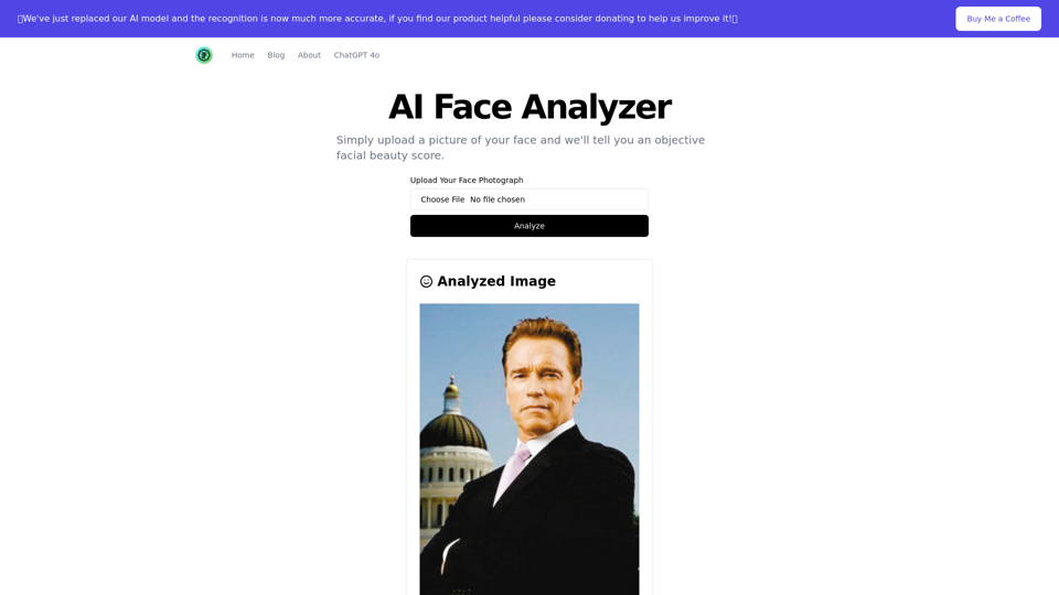 AI Face Analyzer-Beauty Score Calculator