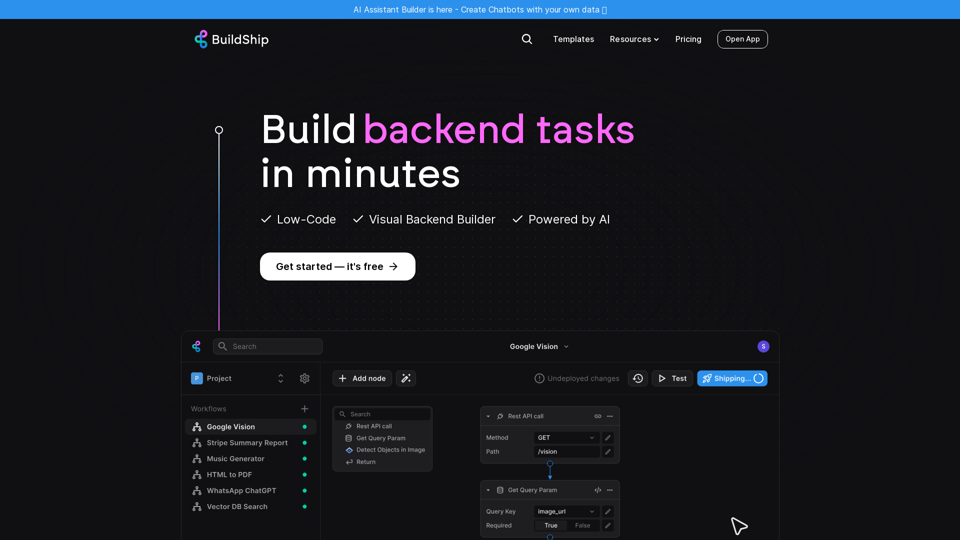 BuildShip | Visual Low-code Backend Builder