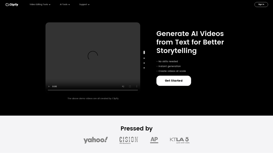 Best AI Video Generator: Create Video with AI | Clipfly