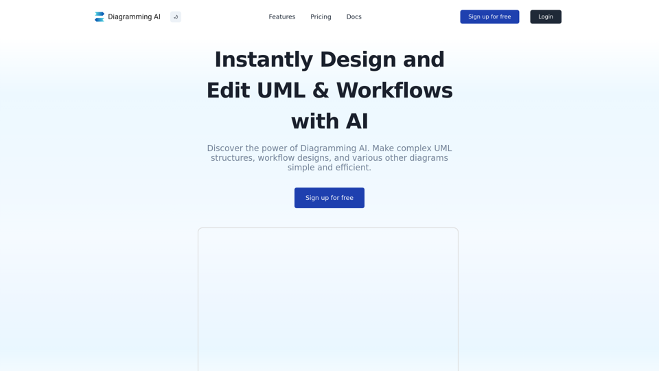 Diagramming AI - Instantly Design UML & Workflows with AI