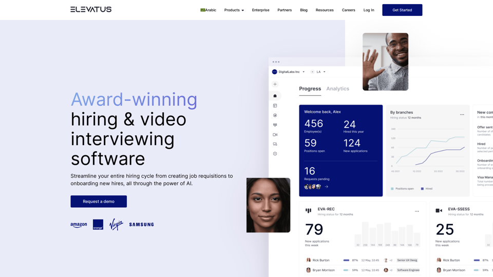 #1 Award-Winning Hiring & Video interviewing Software | Elevatus