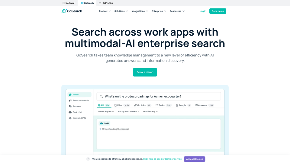 GoSearch | AI-powered Enterprise Search and Resource Discovery