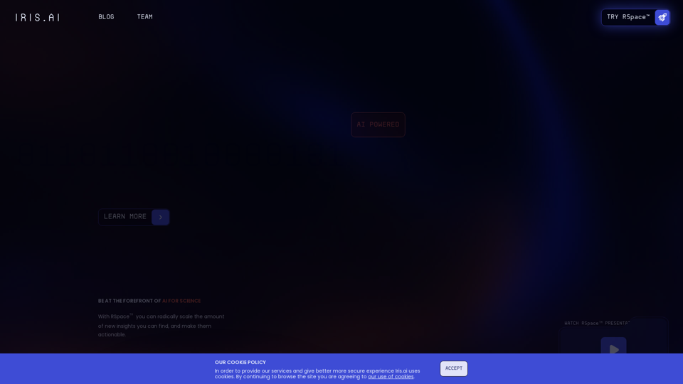 Iris.ai RSpace™ - Your Researcher Workspace – Leading AI for your research challenge