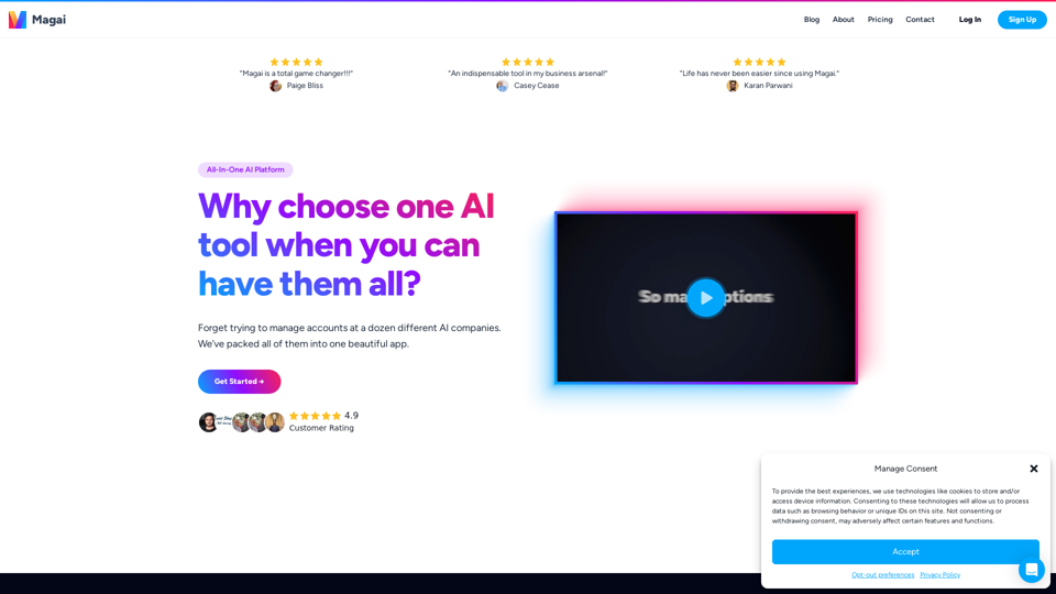 Magai • All-In-One AI Platform for Pros