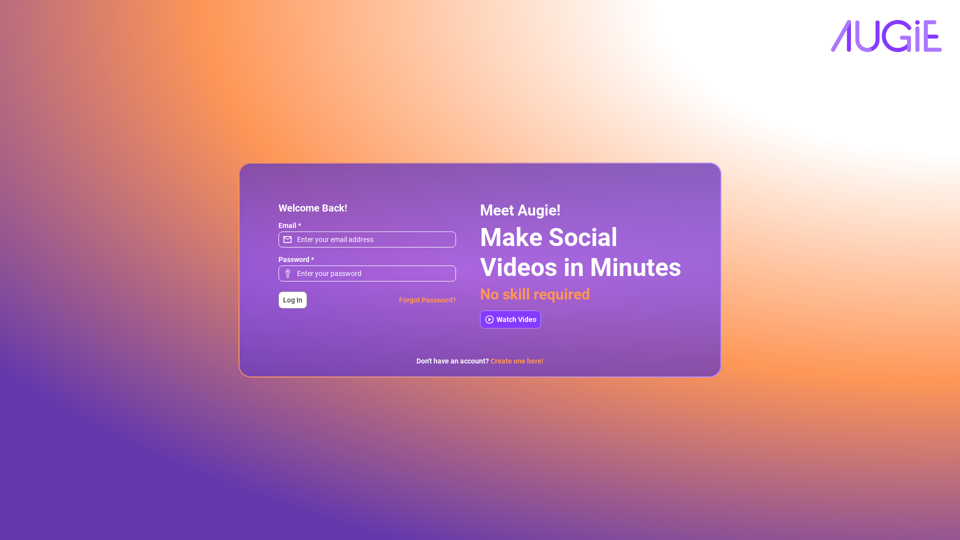 Augie: AI Assisted Video Creation & Editing (beta preview)