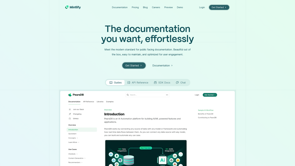 Mintlify - The modern standard for documentation