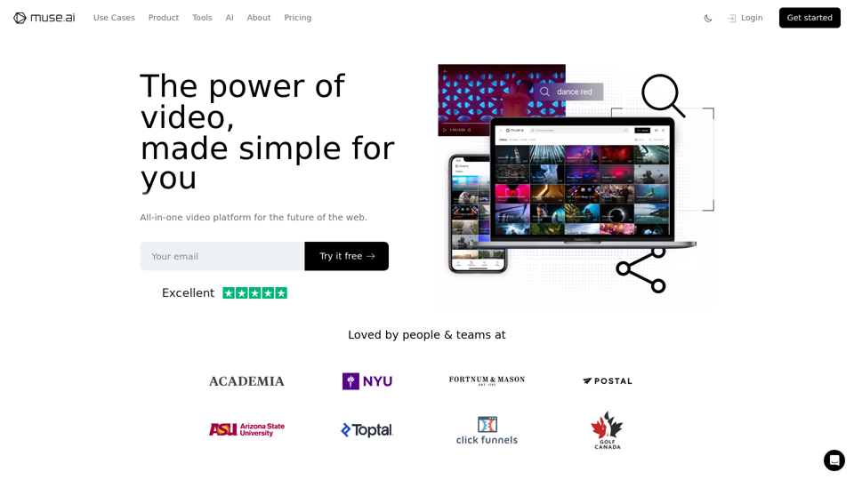 muse.ai | The power of video made simple for you.