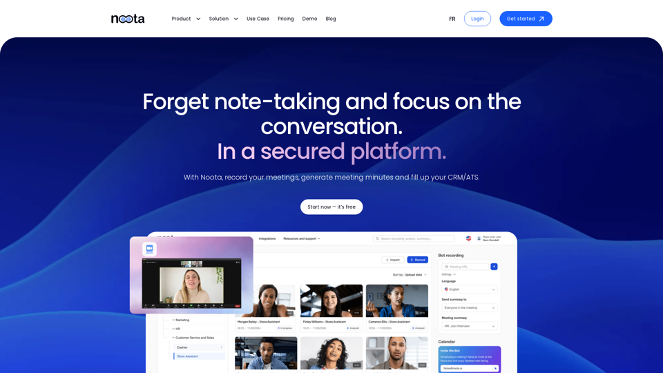 Noota - AI Note-taker for all your meetings