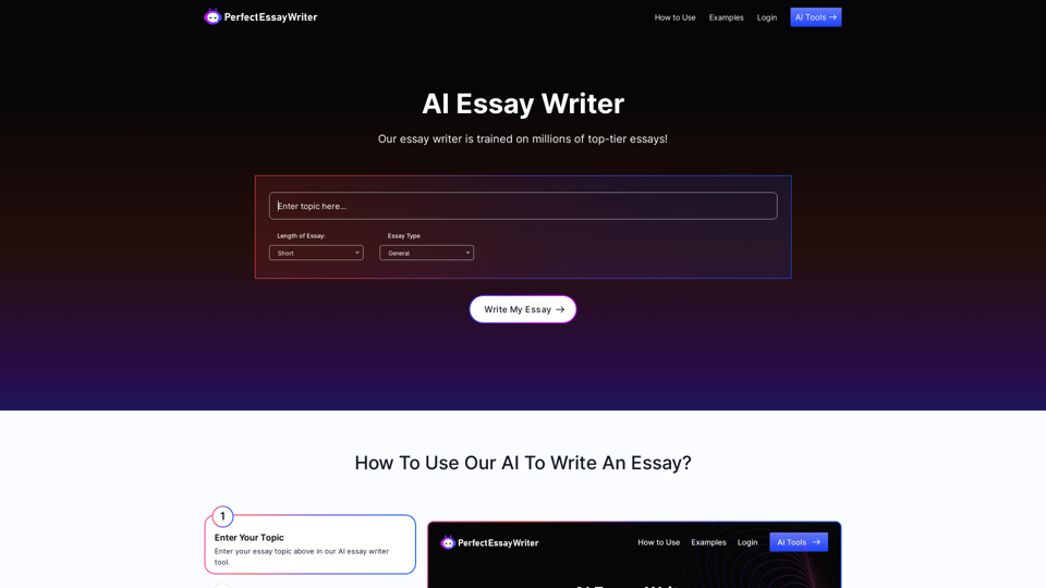 AI Essay Writer & AI Writing Tools | Essay Generator