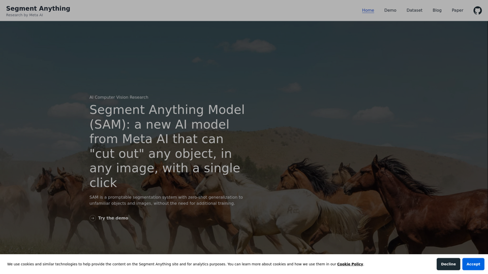 Segment Anything | Meta AI