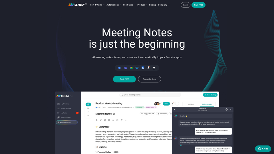 Meeting Notes is just the beginning - Sembly AI