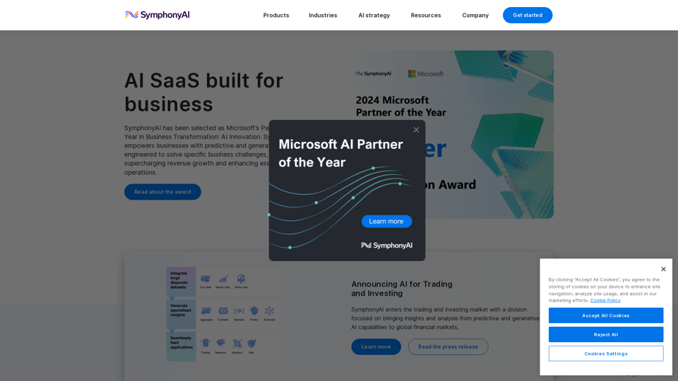 SymphonyAI | AI SaaS for Businesses