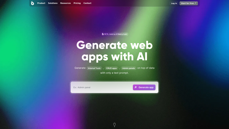 AI App Generator | UI Bakery