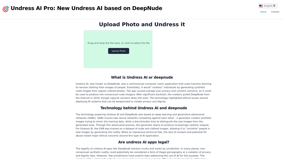 Undress AI Pro | Make deep nude easy and fast. Undress App which can nudify photos.