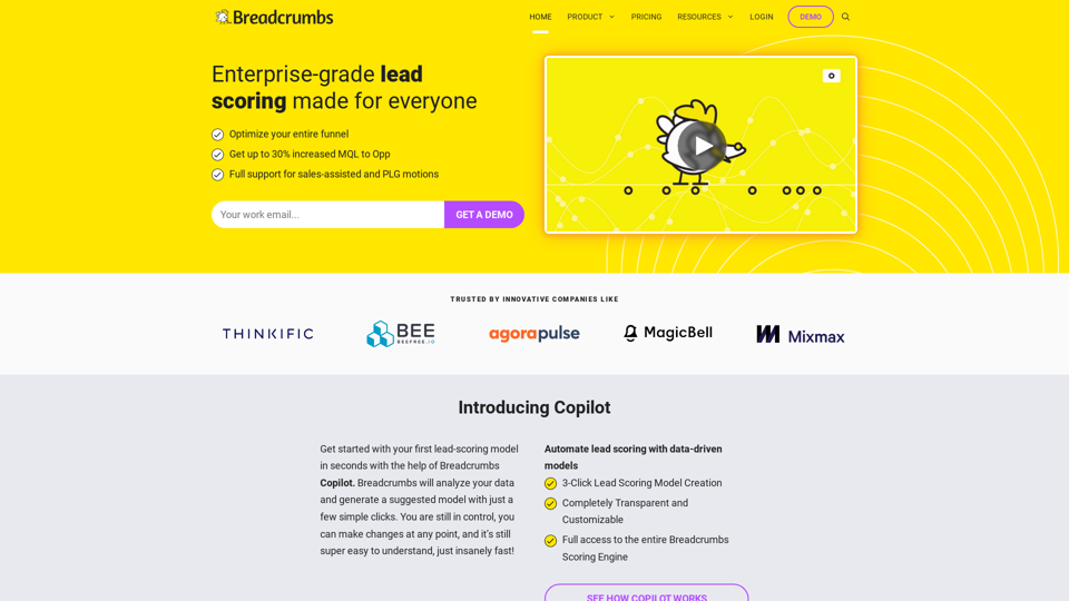 Breadcrumbs | Enterprise-Grade Lead Scoring for Everyone