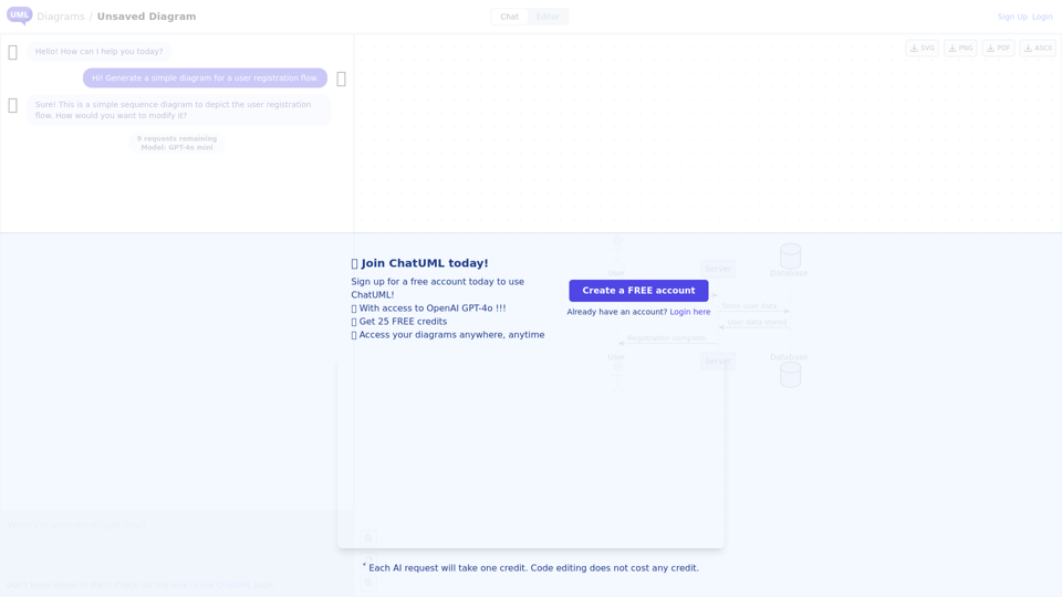 ChatUML | AI Assisted Diagram Generator