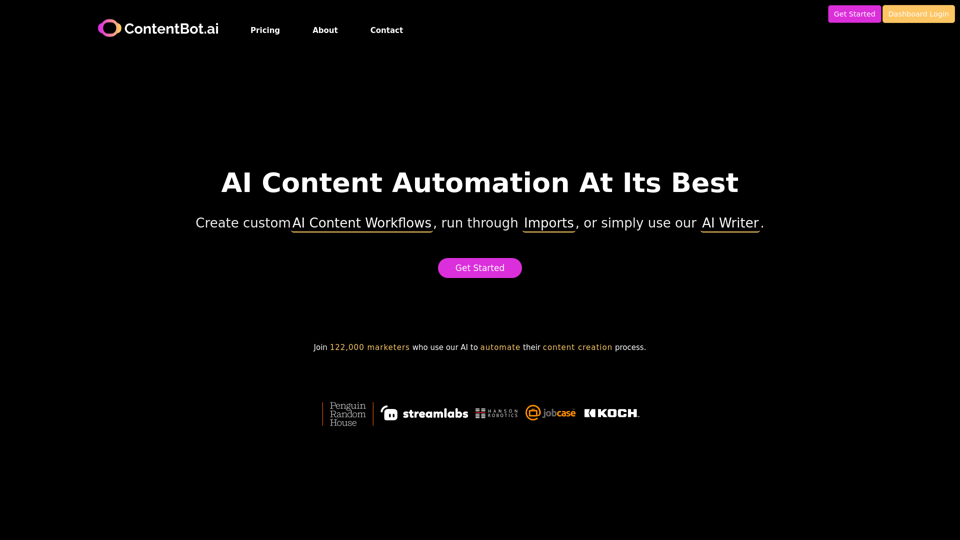 ContentBot - AI Content Automation and Workflows