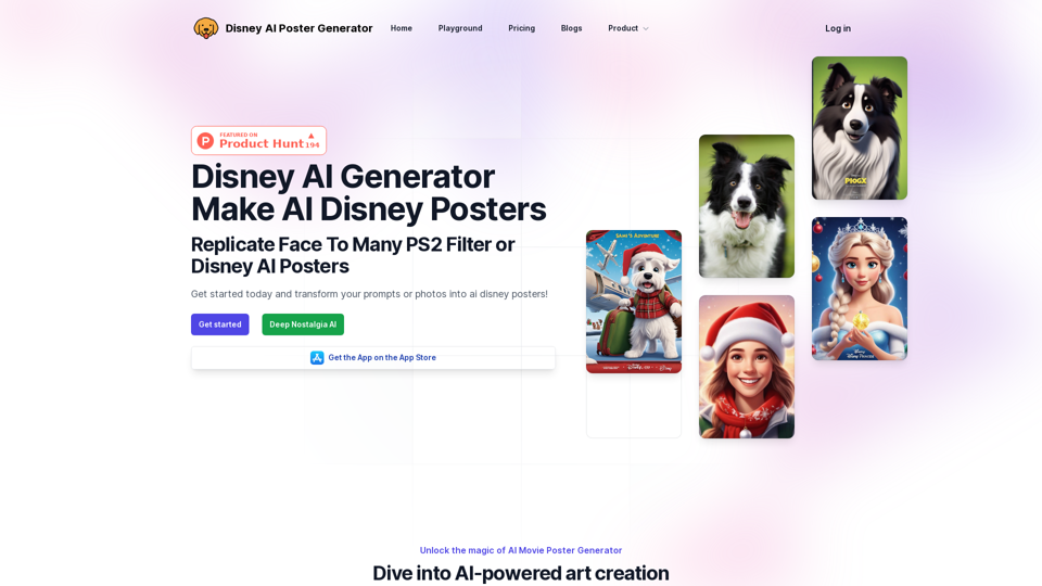 Disney AI Poster - AI Movie Poster Generator