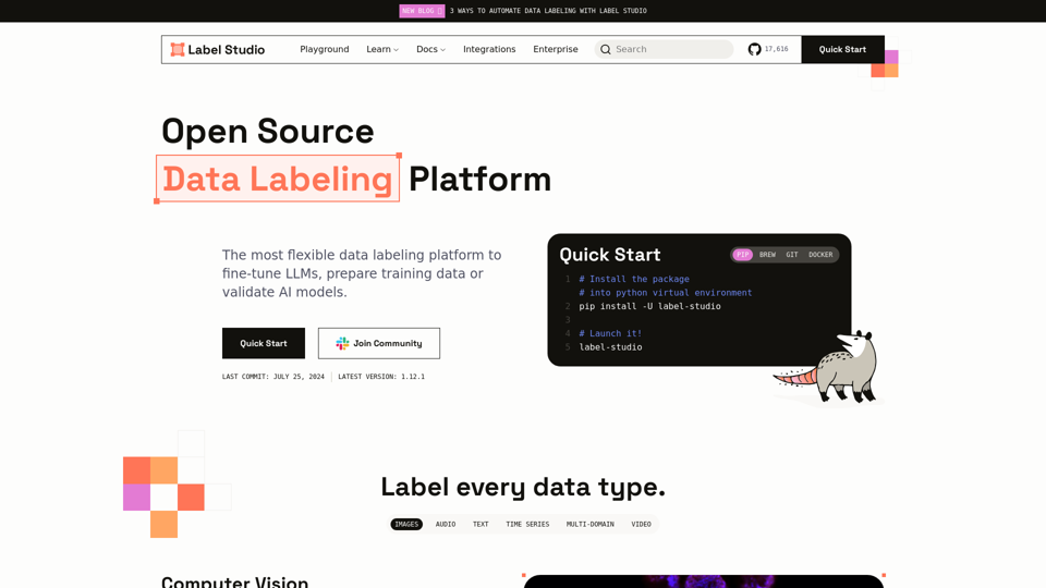 Open Source Data Labeling | Label Studio