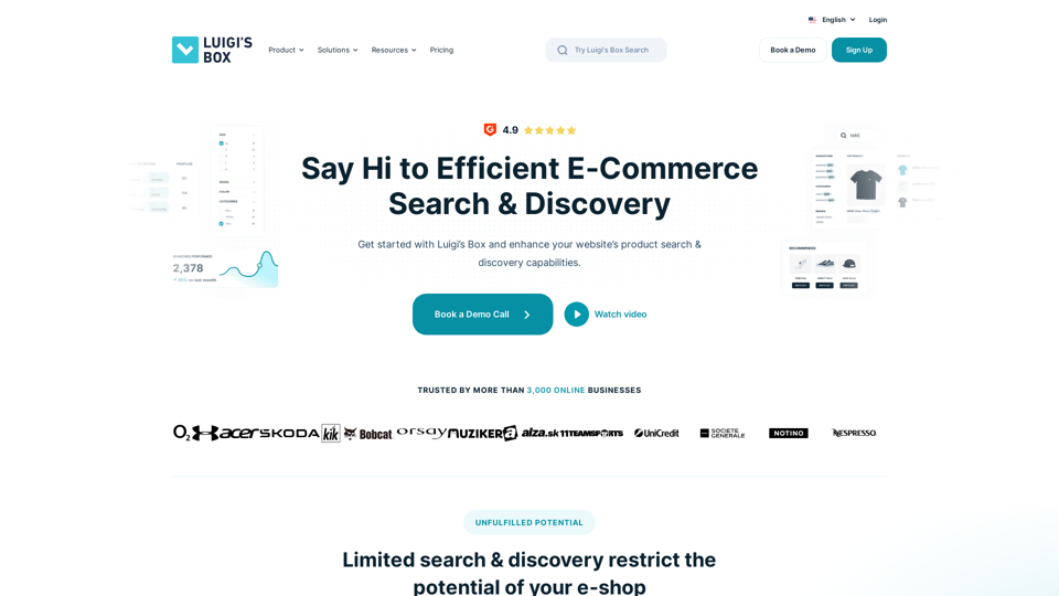 Luigi's Box – Product Search & Discovery for E-Commerce