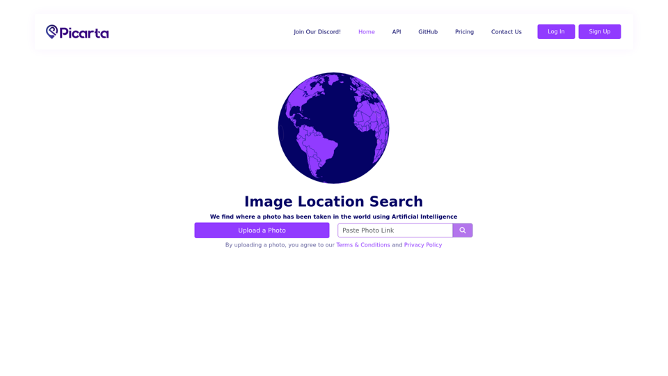 Photo Location Search using AI