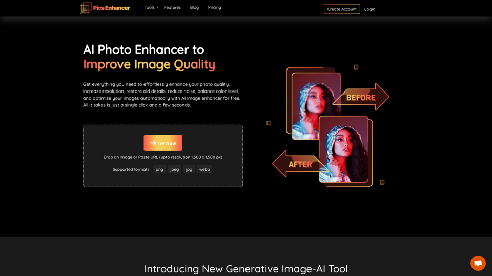 Photo Enhancer : Improve Image Quality for Free