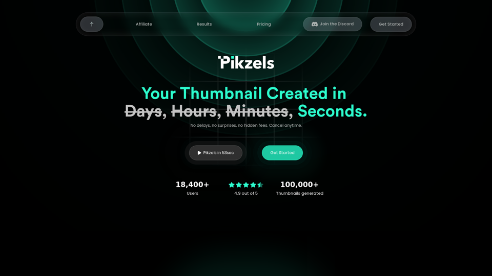 Pikzels -  Viral Thumbnails & Titles in Seconds