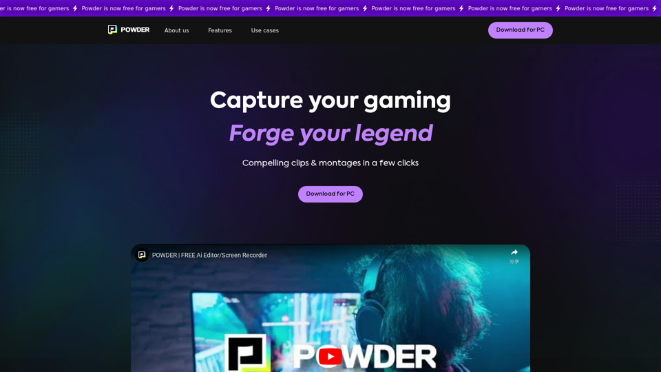 AI-Powered Clipping Software for Gaming | Powder