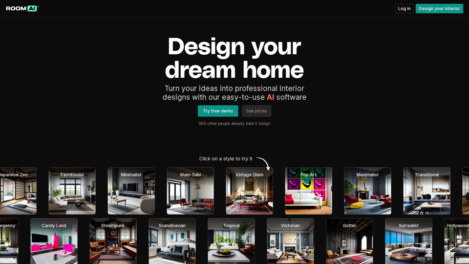 AI Interior Designer – Try for free – Room AI