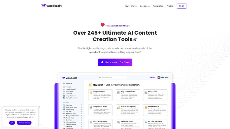 AI Copywriting & Online Content Generator - Wordkraft