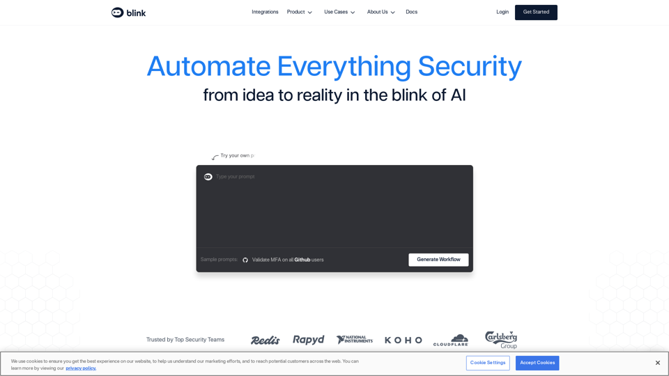 Blink | Workflow Automation for Security & Beyond