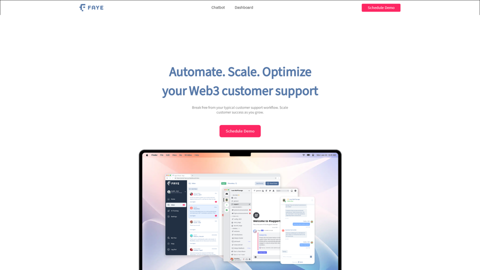 Faye - Web3 Customer Success Helpdesk