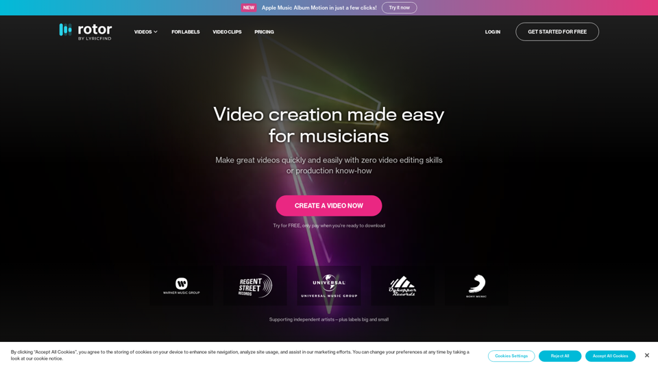 The Ultimate Music Video Creator for Musicians | Rotor Videos 🎬