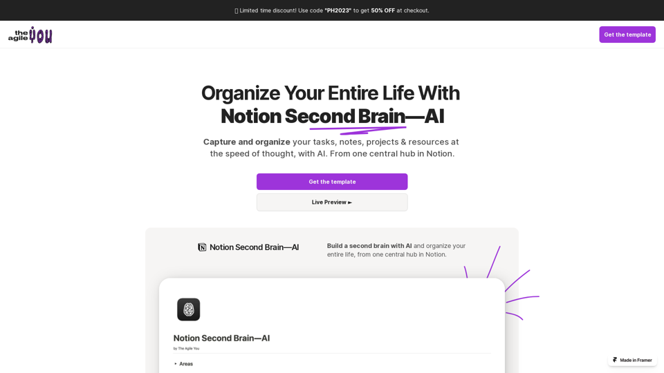 The Agile You: Second Brain AI for Notion