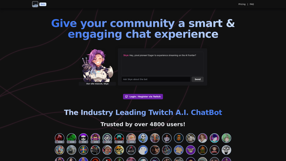 AI-Powered Twitch Chat Bot - Stream Chat A.I.