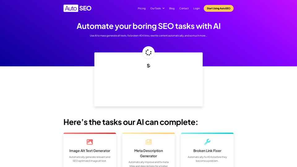 AutoSEO - WordPress Plugin to Optimize Your Technical SEO