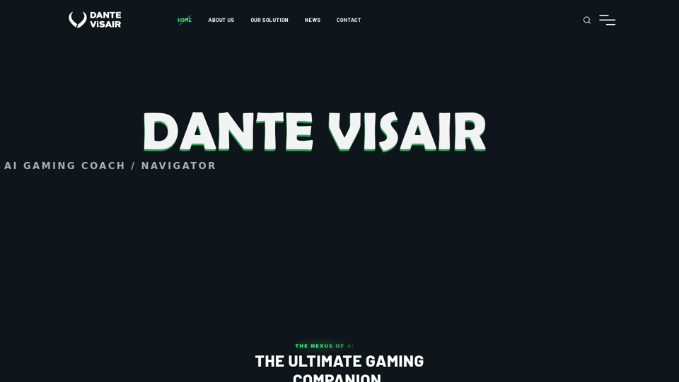 Dante Visair | The Next Evolution in AI Gaming - Coming Soon"