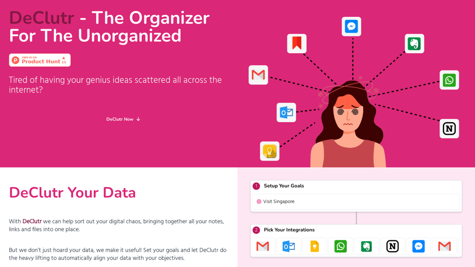 DeClutr - The organizer for the unorganized - private beta