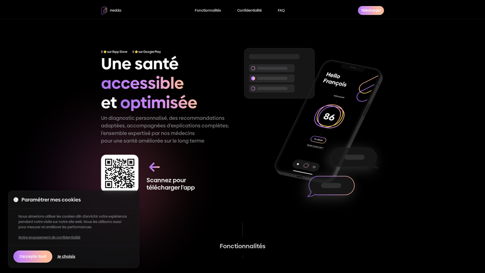 Une santé accessible et optimisée | Hedda App