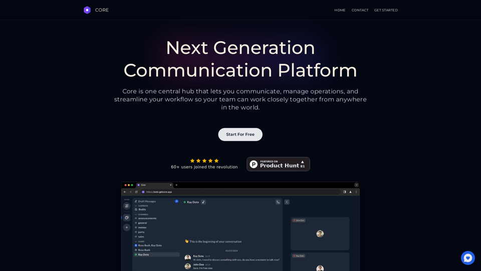 Core - Revolutionary Employee Communication Platform