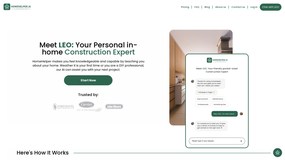 Homehelper: Your ai construction expert to support any home project