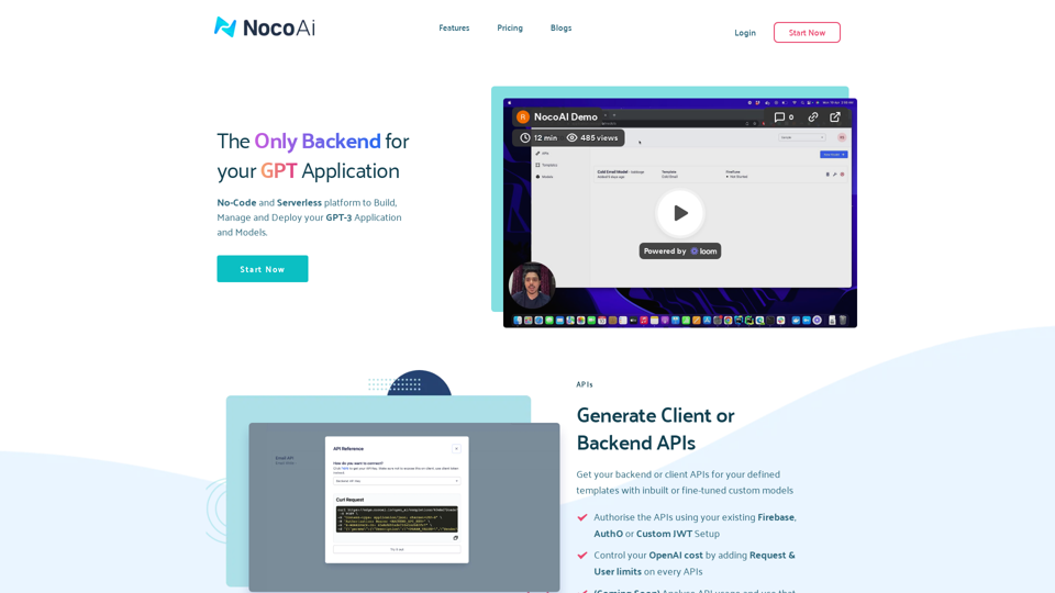 NocoAI - No-Code and Serverless Platform for GPT Applications and Models | Build, Manage and Deploy with Ease